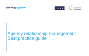 image of observatory international's best practice guide to agency relationship management