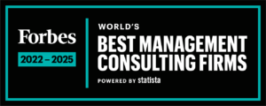 Logo of Forbes World's Best Management Consulting Firms 2022 - 2025